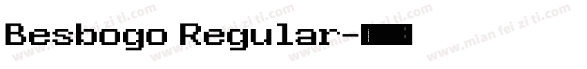 Besbogo Regular字体转换